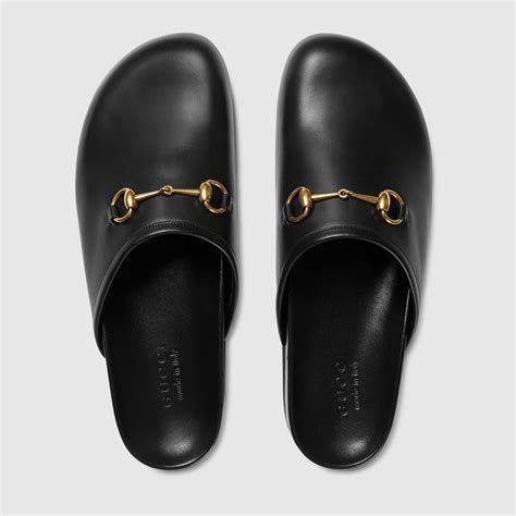 gucci leather slippers mens|Meer.